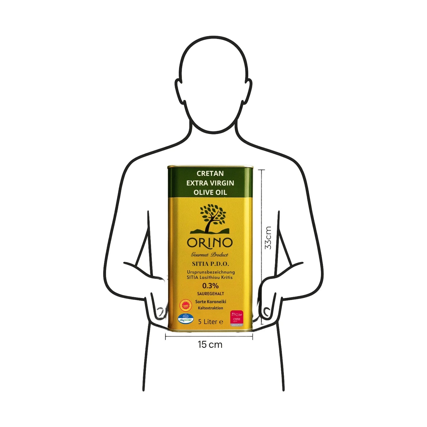 Griechisches Olivenöl 5L - aus Kreta, P.D.O., Proistakis Bros.