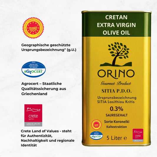 Griechisches Olivenöl 5L - aus Kreta, P.D.O., Proistakis Bros.